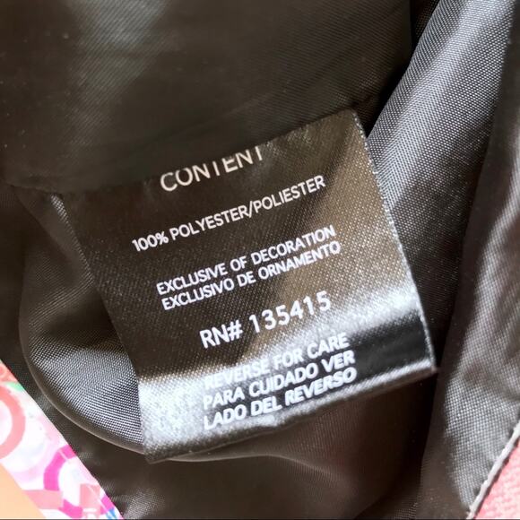 COOGI Windbreaker Jacket in Pink and Purple Logo Print Baby Girl Size 6-9 Months - Picture 5 of 6